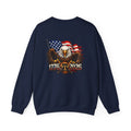 Crewneck Sweatshirt — Retro Eagle Banner 'America' Chest Logo