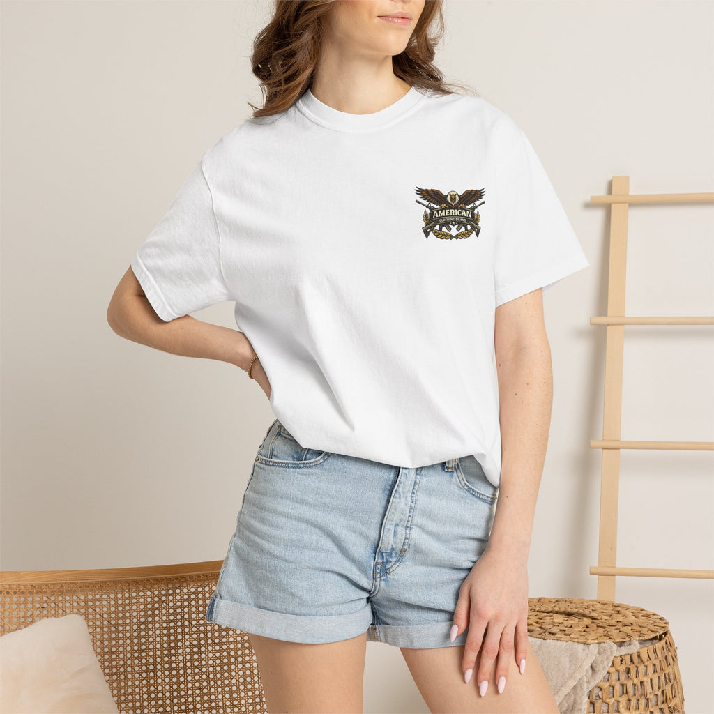 Thin Blue Line Flag T-Shirt — Police Support Back Print