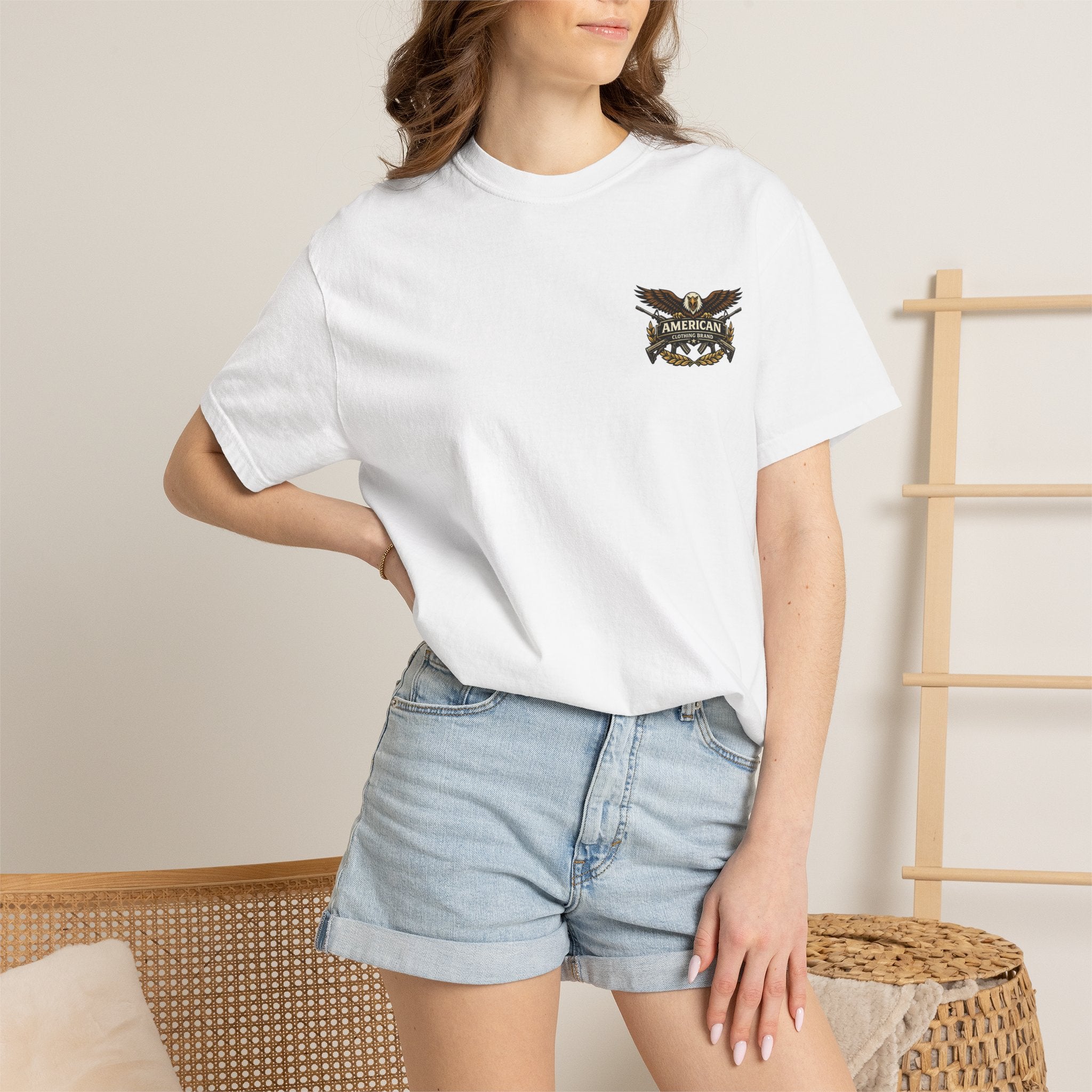 Thin Blue Line Flag T-Shirt — Police Support Back Print