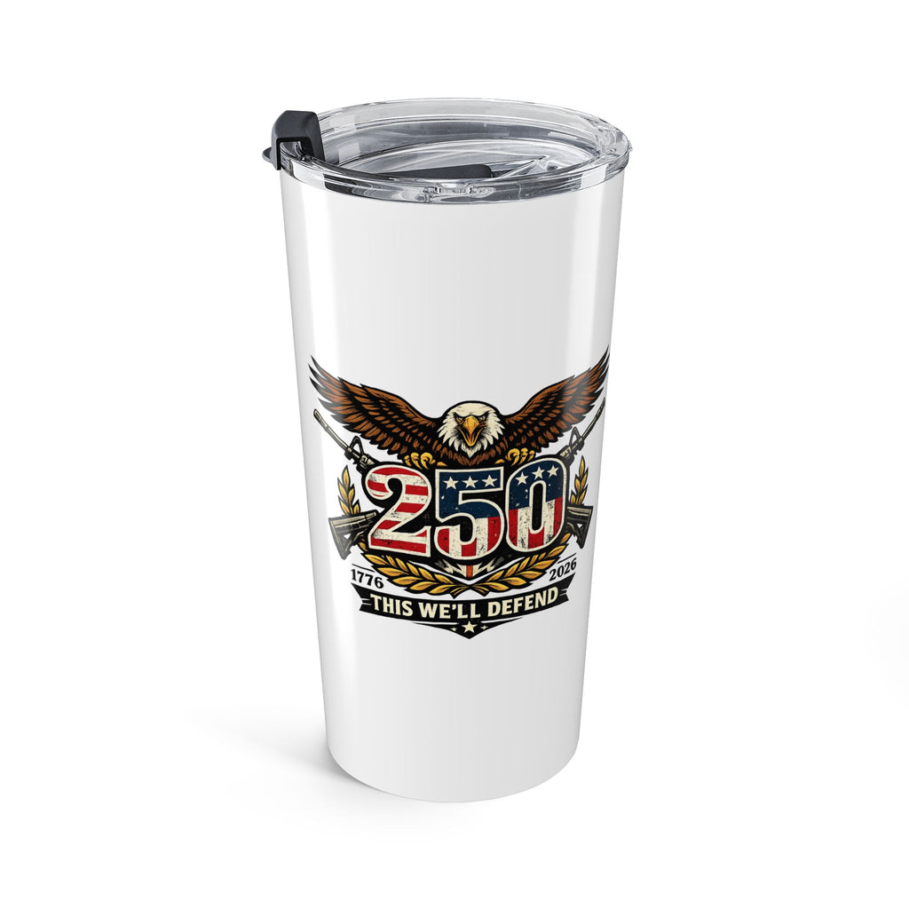 20oz Military Eagle Crest Tumbler – Insulated Travel Cup