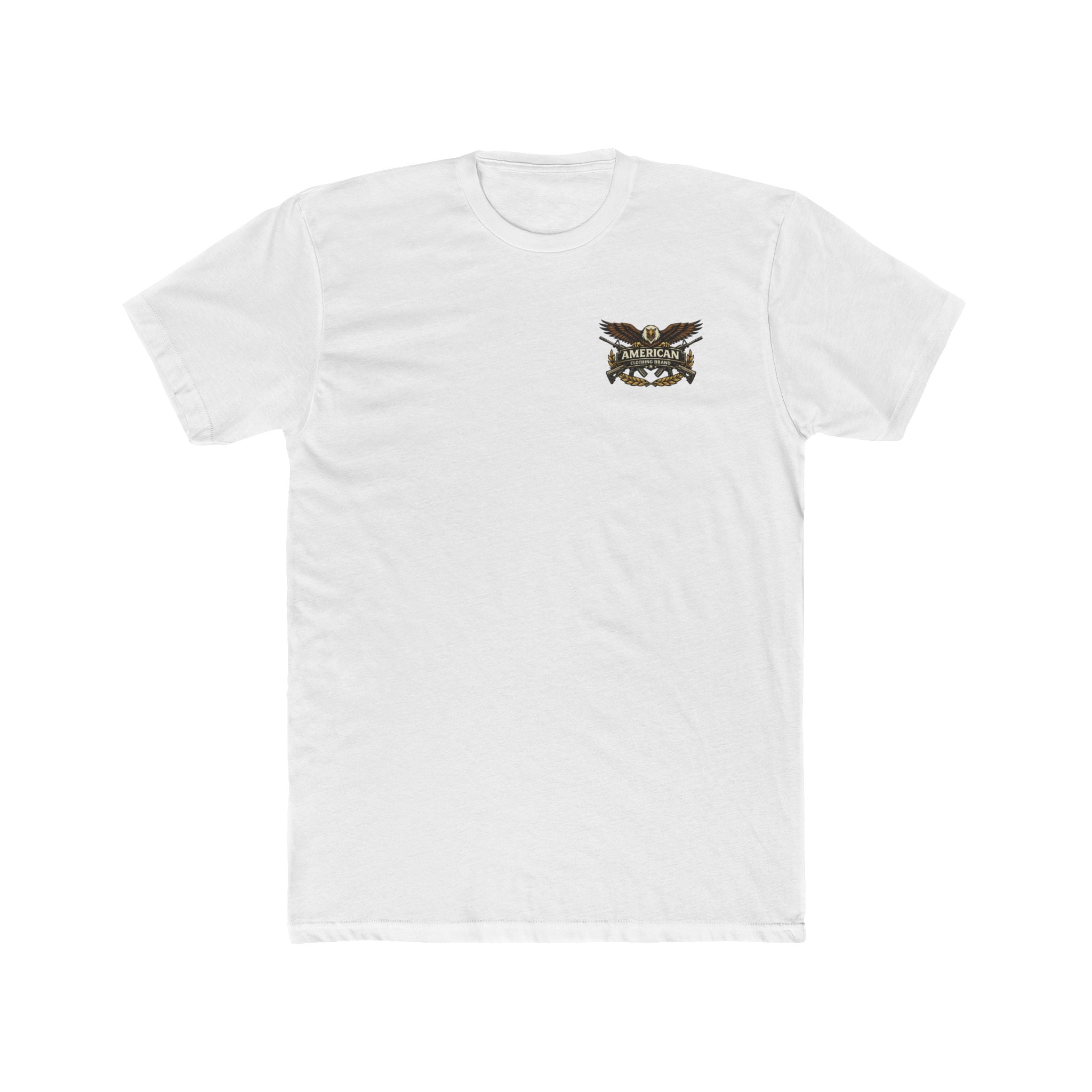 Thin Blue Line Skull T-Shirt — American Flag Skull Back Print