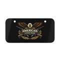 American Eagle Motorcycle License Plate— Patriotic Metal Car Decor