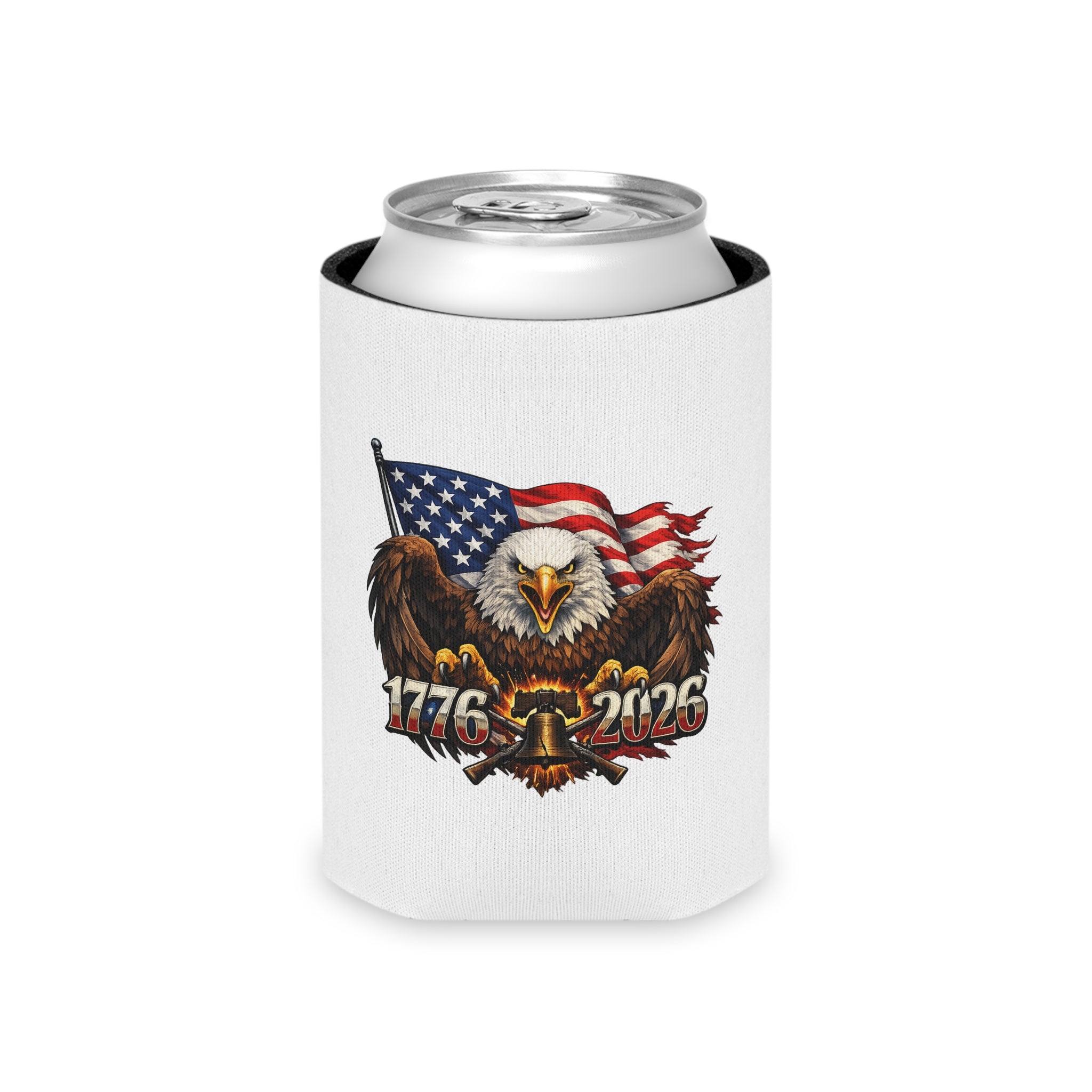 American Eagle Can Cooler – Patriotic 250th Anniversary Drink Koozie