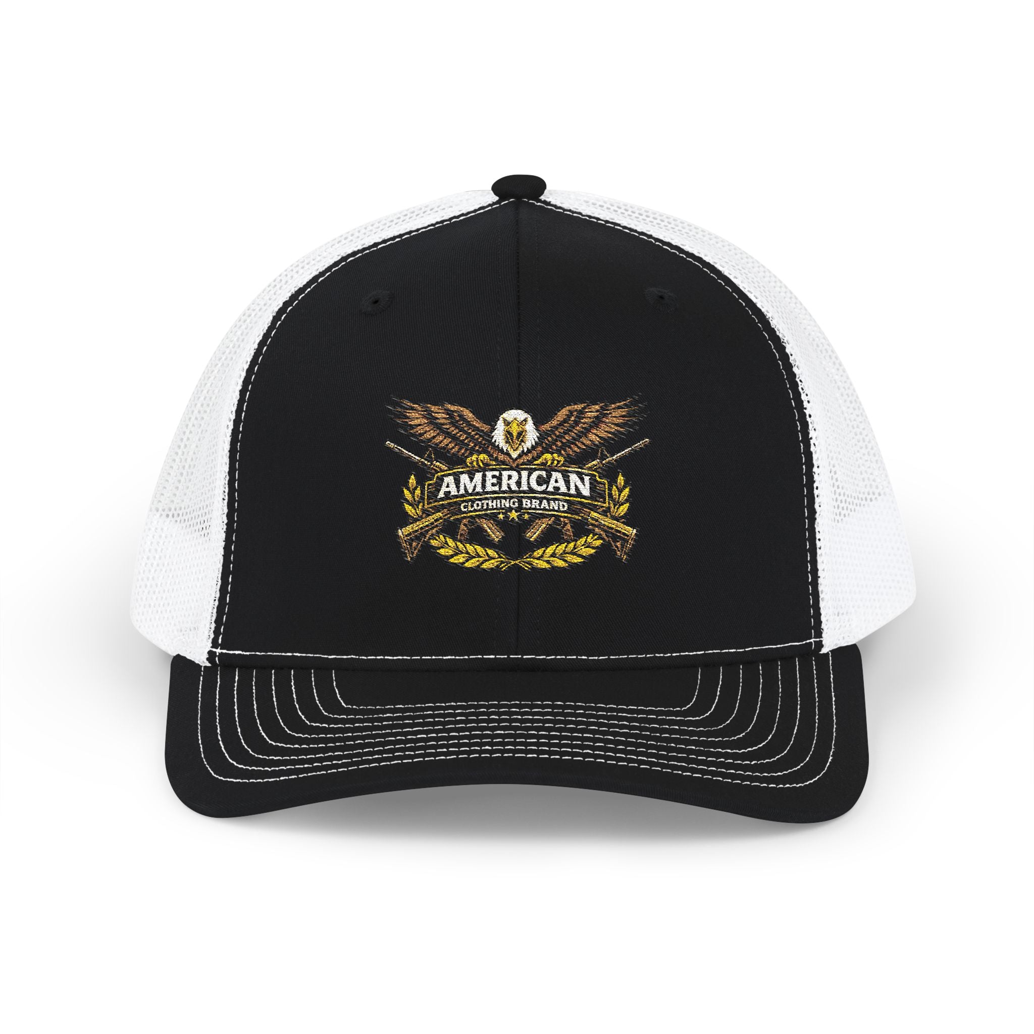 American Eagle Trucker Cap – Patriotic Snapback Mesh Hat