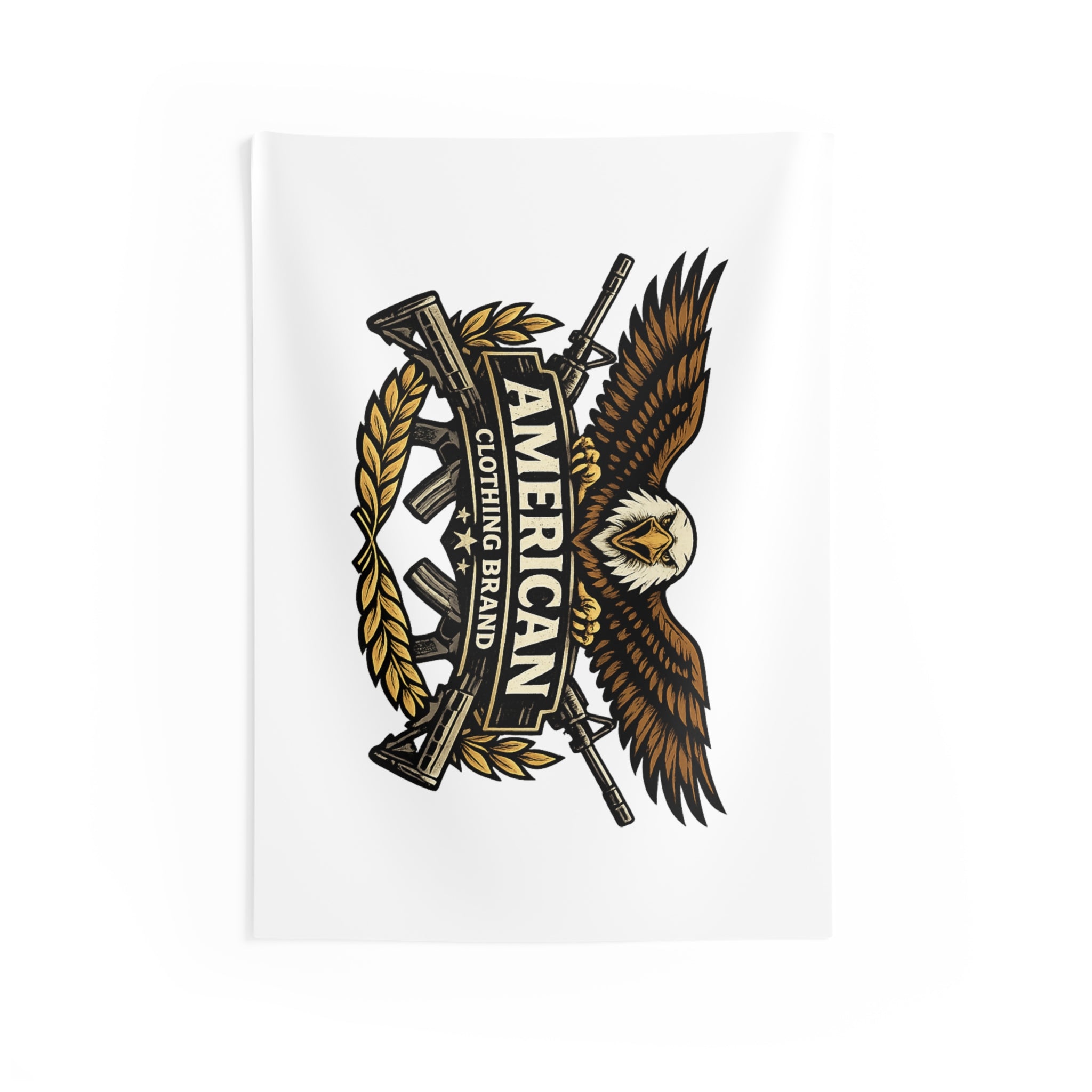 Tapestry - 'American Clothing Brand' Eagle Wall Hanging, Patriotic Home Decor