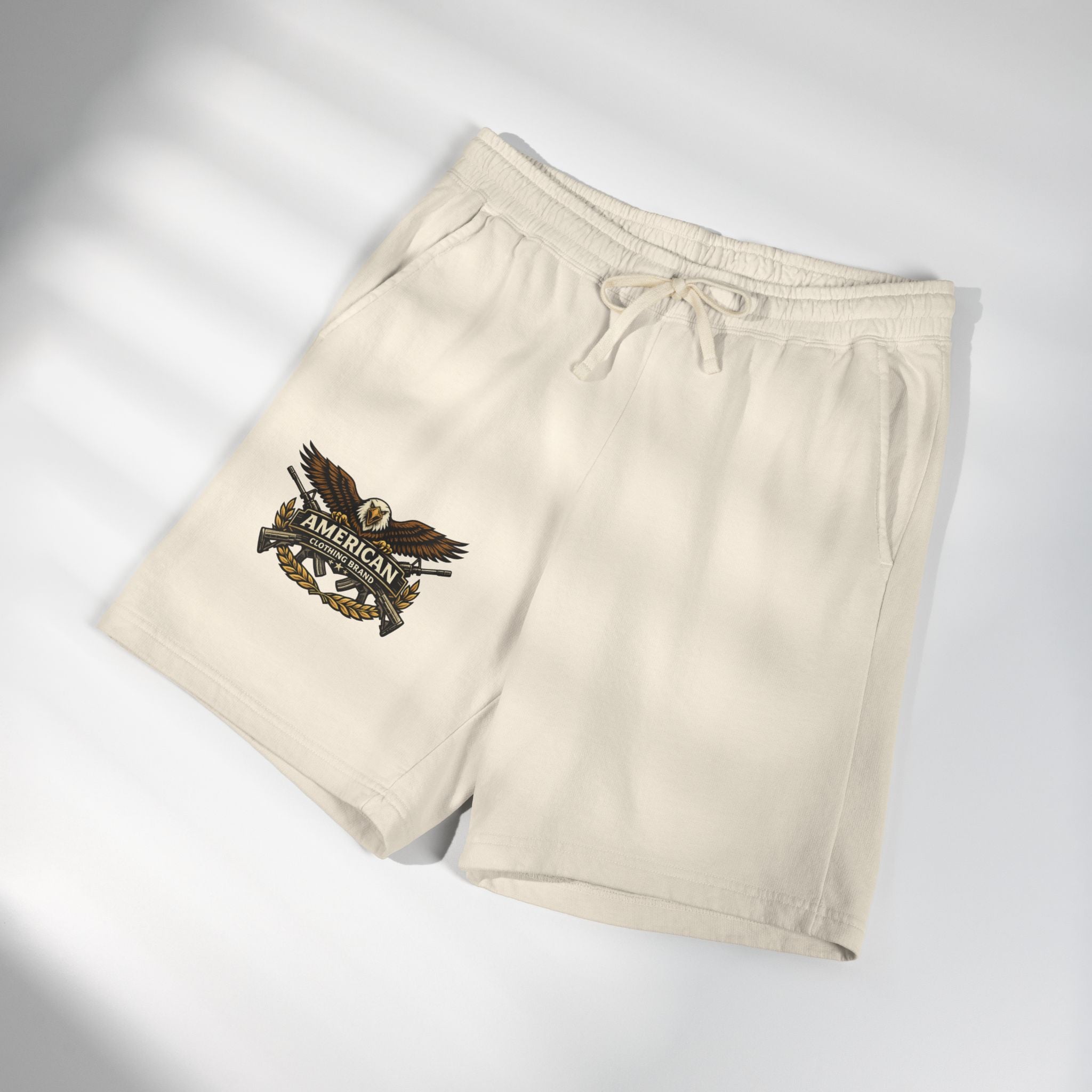 American Eagle Graphic Sweat Shorts — Lightweight Fleece Casual Lounge Shorts