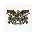 American Eagle Emblem Car Magnet — Patriotic Eagle & Crossed Rifles Design